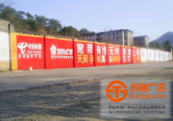 墻體廣告安裝，墻體廣告制作，墻體廣告廠(chǎng)家，泰州墻體廣告